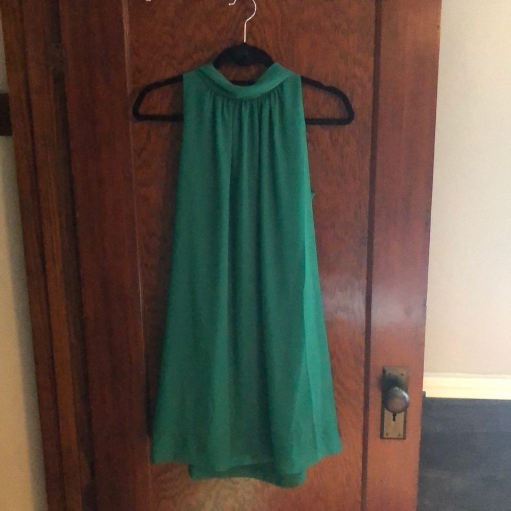Emerald green dress